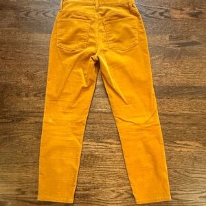 JCrew 9 inch high-rise, skinny corduroy pants